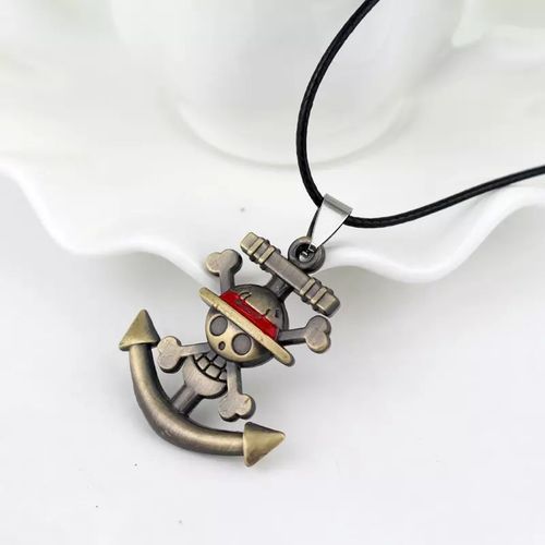 LACKINGONE Anime One Piece Style Cadeau Anniversaire Pendentif Collier  Cosplay Jouets Bijoux Accessoires, Metal