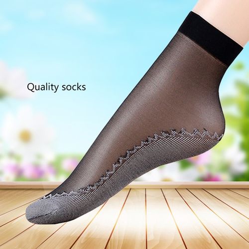 product_image_name-Generic-Lot de 5  Pièces  dames chaussettes dames courtes transparentes-2