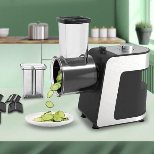 product_image_name-Generic-Râpe Électrique Multifonction – Coupe-Légumes et Fromage avec Lames Interchangeables-2