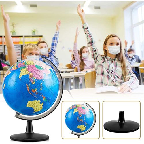 Generic globe Terrestre Rotationnel en plastique éducatif, 10,6 cm à prix  pas cher