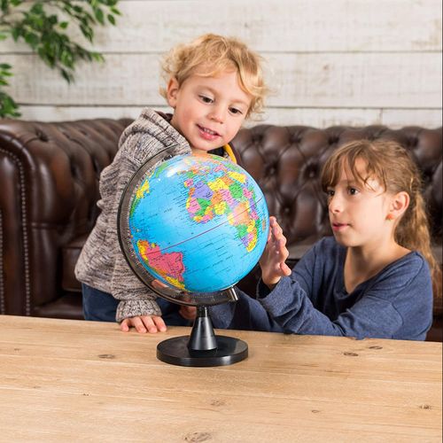 Generic globe Terrestre Rotationnel en plastique éducatif, 10,6 cm à prix  pas cher