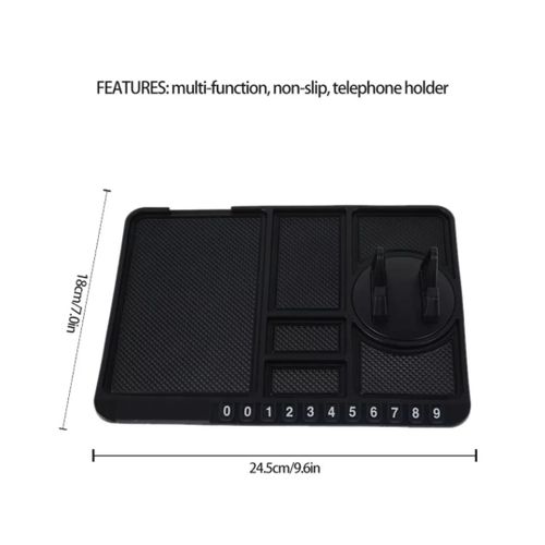 Tableau de Bord de Voiture Multifonctionnel Magique Support de TéLéPhone  Portable Silicone Tapis AntidéRapant GPS Navigateur