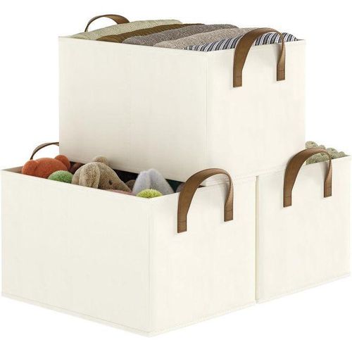 product_image_name-Generic-Lot de 4 Paniers de Rangement en Tissu – Boîtes Organisateurs avec Poignées-5