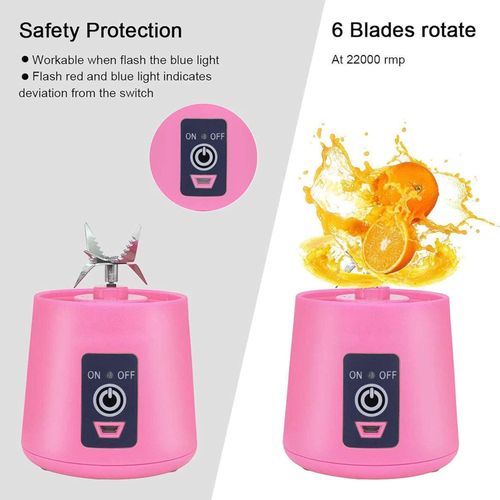 product_image_name-Generic-Blender Portable USB Rechargeable – Mixeur Personnel pour Smoothies, Jus et Fruits – Bouteille Électrique Sport-4