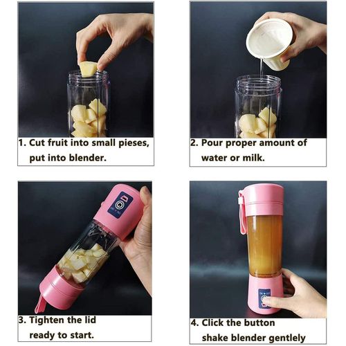 product_image_name-Generic-Blender Portable USB Rechargeable – Mixeur Personnel pour Smoothies, Jus et Fruits – Bouteille Électrique Sport-5