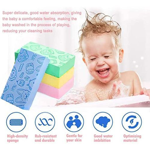 Coussin De Bain Bébé KECUCO - Éponge Ergonomique 4 Points De Soutien