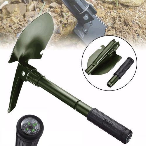 Pelle pliante militaire Portable, outils de jardin multifonctions en acier  inoxydable, survie truelle de Camping outil de nettoyage en plein air