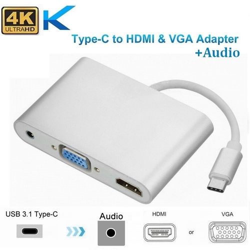 HUB Tupe C vers HDMI 4K adaptateur VGA RJ45, Accessoires informatique et  Gadgets à Casablanca