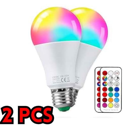 product_image_name-Generic-مصباح LED RGB E27 – لمبة متعددة الألوان قابلة للتحكم عن بعد-1