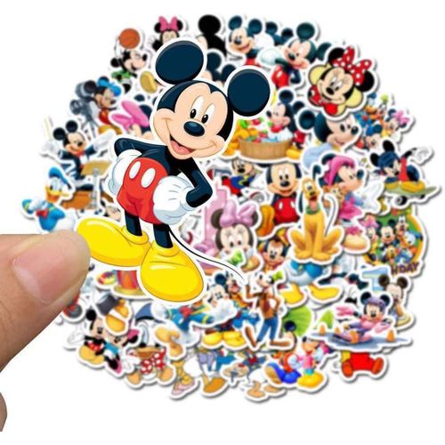 product_image_name-Generic-50Pcs Hot Disney Mickey Mouse Stickers for Water Bottle Cup Lptop Guitar Car Mo-3