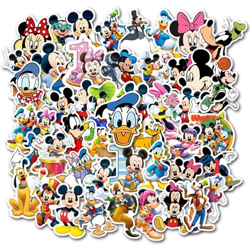 product_image_name-Generic-50Pcs Hot Disney Mickey Mouse Stickers for Water Bottle Cup Lptop Guitar Car Mo-4