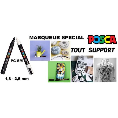 Marqueur POSCA 2,5mm - Blanc