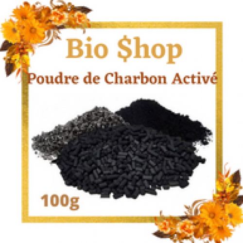 Charbon végétal activé bio en poudre 100g