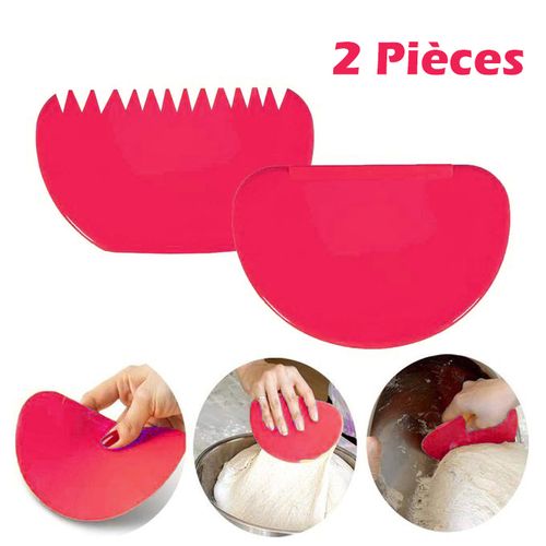 Grattoir à pâte, 3pcs Coupe-pâte, coupe-pâte en plastique