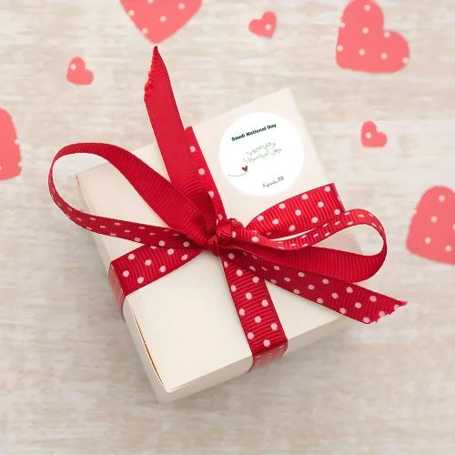 product_image_name-Generic-60pcsAutocollants Ronds de Jour National Arabe - Cœur Rouge & Calligraphie Arabe, Étiquettes de Cadeaux en Papier Durable pour Journaux DIY, Fêtes de Festival, Promotions de Centre Commercial, Accessoires de Célébration Nationale, Décoration de Journal,-7