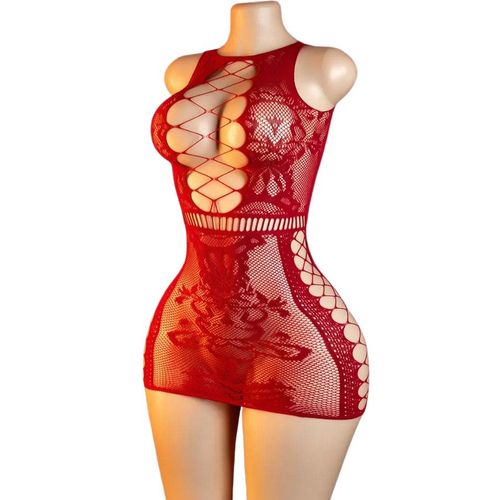 product_image_name-Generic-قميص نوم نسائي شفاف مثير من الشبك - قميص نوم بدون أكمام مع حمالات، لانجري أنيق وجذاب-1