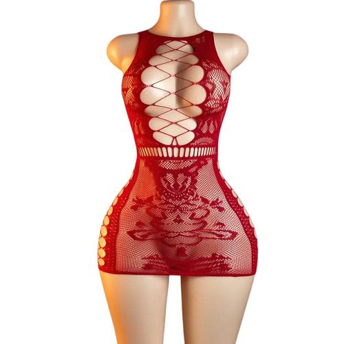 product_image_name-Generic-قميص نوم نسائي شفاف مثير من الشبك - قميص نوم بدون أكمام مع حمالات، لانجري أنيق وجذاب-5