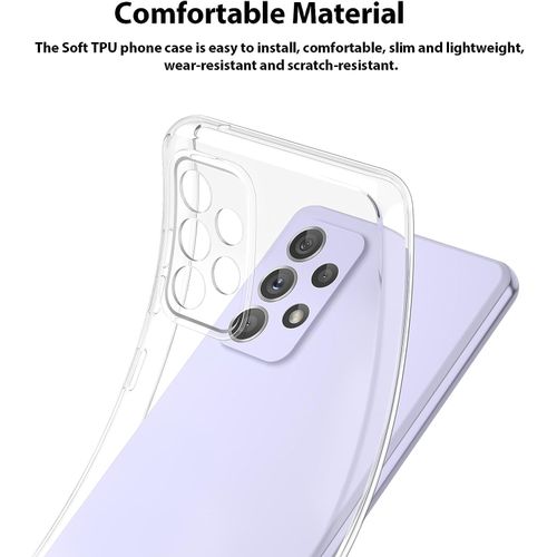 product_image_name-Generic-Pochette Silicone liquid pour Samsung A52 5G - transparent-3