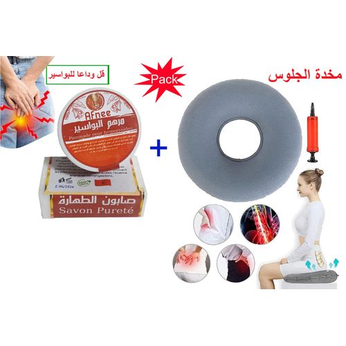 Generic pack Traitement Hémorroïdal + Coussin de Siège pour