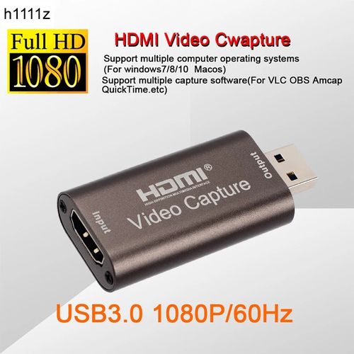 Carte d'acquisition vidéo compacte HDMI vers USB 3.0 2.0, carte d