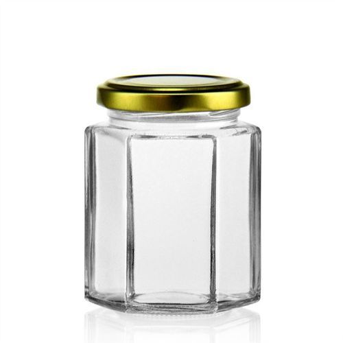 product_image_name-Generic-Lot 10 Pots .Bouteilles hexagonale en verre a miel transparent 1KG-2