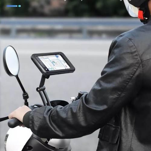 Support De Téléphone Portable Pour Vélo Et Moto, Étui Étanche De Guidon De  Rétroviseur - Prix pas cher