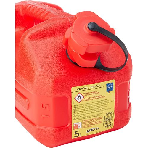 Jerrican carburant en polyéthylène rouge EDA 10 L + bec verseur