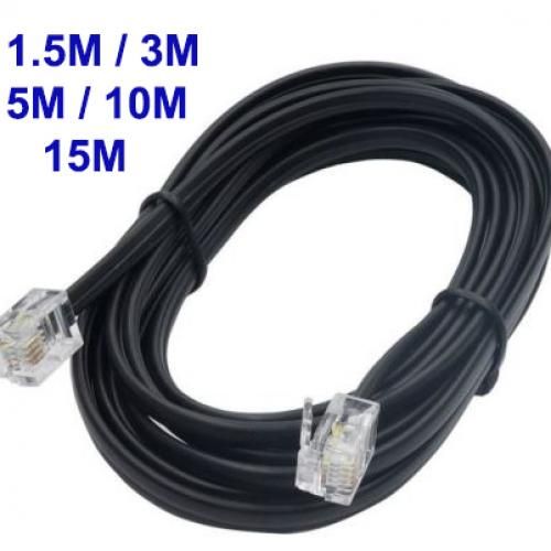 cable rj11- Cordon Téléphone Fix ADSL 3m a 15M