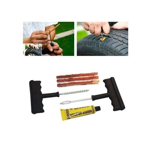 Generic Kit d'outils de réparation de pneus de voiture avec bandes