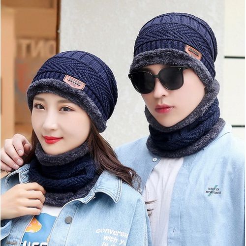 Generic BONNET D'HIVER et cache cou,bonnet pour hommes et femmes