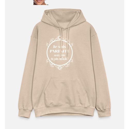 product_image_name-Generic-Je suis parfaite en blanc Sweat à capuche Hoodies-1