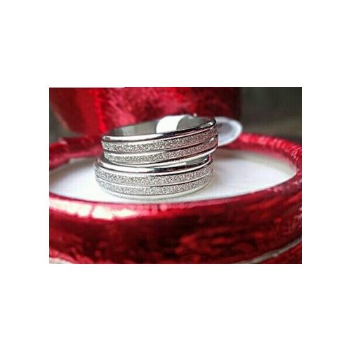 Generic Bague En Acier Inoxydable Argent a La Mode Unisex prix