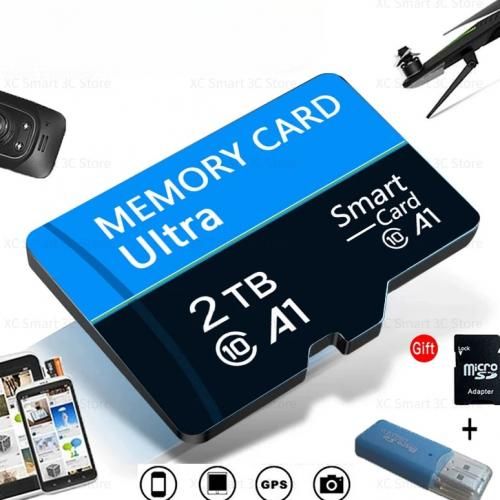 Generic Carte mémoire Micro SD 2 To, carte mémoire Flash haute vitesse