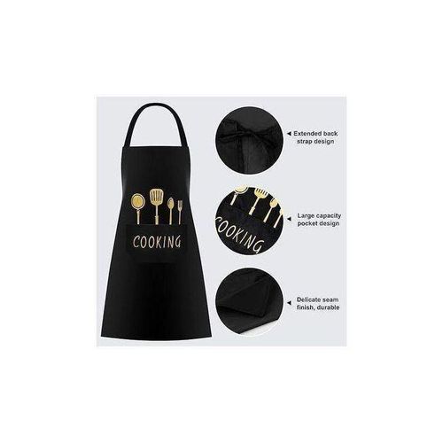 product_image_name-Generic-Tablier Professionnel Noir pour Cuisine & Barbecue-2