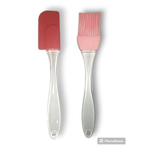 Generic Ensemble de spatule et pinceau en silicone de haute