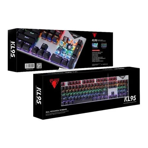 Jedel Clavier mecanique gaming gamer RGB blue switche 104 keys 20 modes et  sticker à prix pas cher