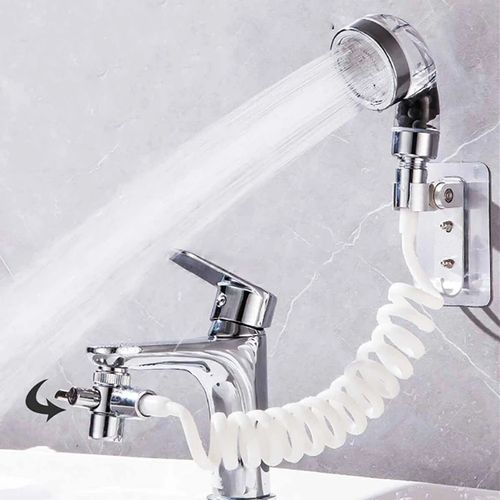 product_image_name-Generic-Ensemble Pomme de douche, douchette à main pour robinet évier, Salle de Bain-3