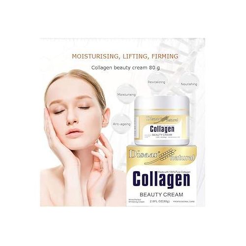 product_image_name-Disaar- BEAUTY Crème de beauté au collagène pour le front, les rides et les rides du visage, peau sèche, muscles faibles, améliorez votre visage 80 g-1