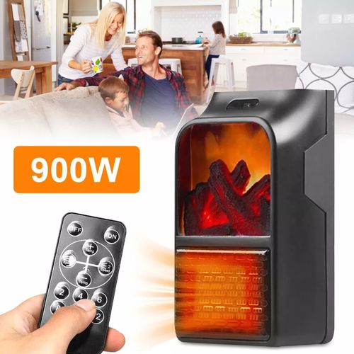 Generic Flame Heater 3D Flame Control Portable Mini Cheminée électrique à  prix pas cher