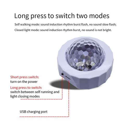 product_image_name-Generic-Lumière D'ambiance LED RGB,Décorative,Sans Fil,Pour Voiture Disco,Karaoké,Fête-3