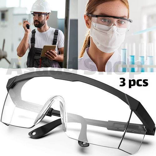 Generic 3 lunettes de sécurité d'extérieur pour le travail , peinture anti- poussière de laboratoire,3 PCS à prix pas cher