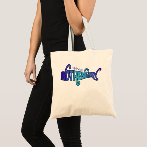 product_image_name-Generic-Tote bag nothenemy - turquoise blue - we are Unique, haute qualité-1