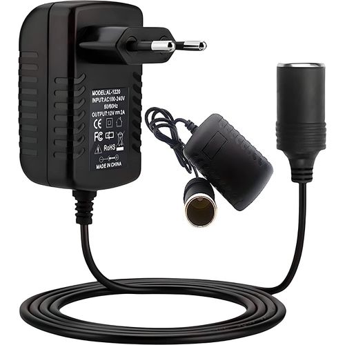 Prise allume cigare 240V prise secteur vers chargeur voiture 12V adaptateur  sec