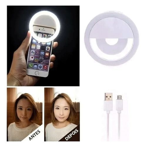 Generic Selfie Ring Light à LED pour tous les téléphones Batterie