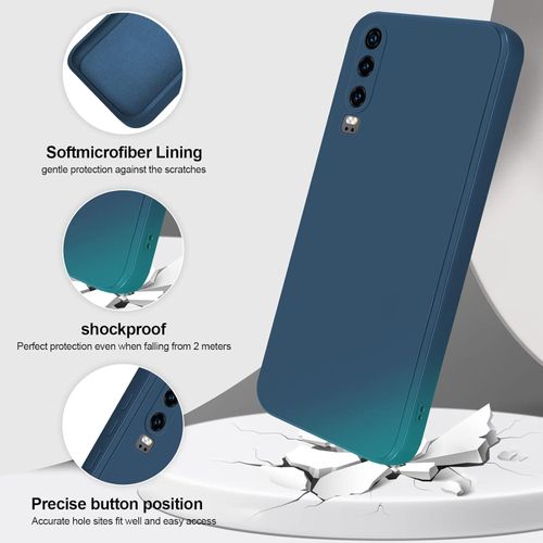 Case Pochette pour Huawei P30 silicone liquide Protection Antichoc Bleu a prix pas cher Jumia Maroc