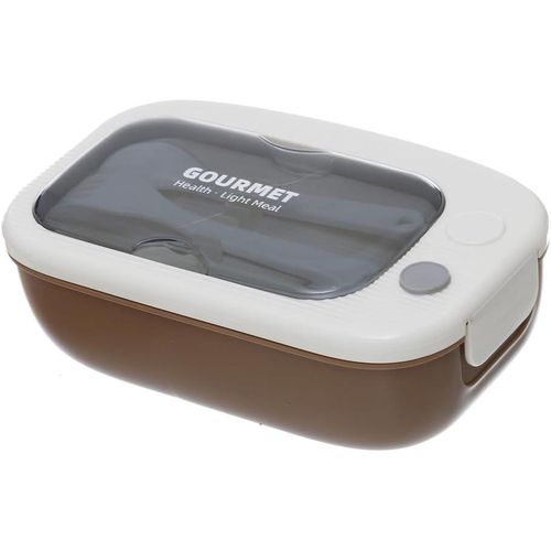 product_image_name-Generic-Boîte Repas Portable en Plastique – Marron Clair-2