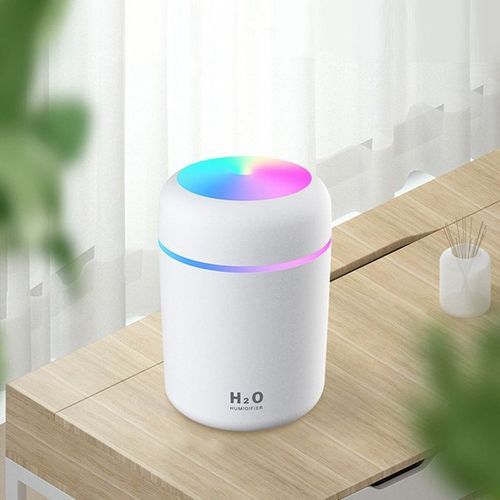 Generic Humidificateur De Bureau USB 300 Ml Avec Lumière LED 7 Couleurs -  Prix pas cher