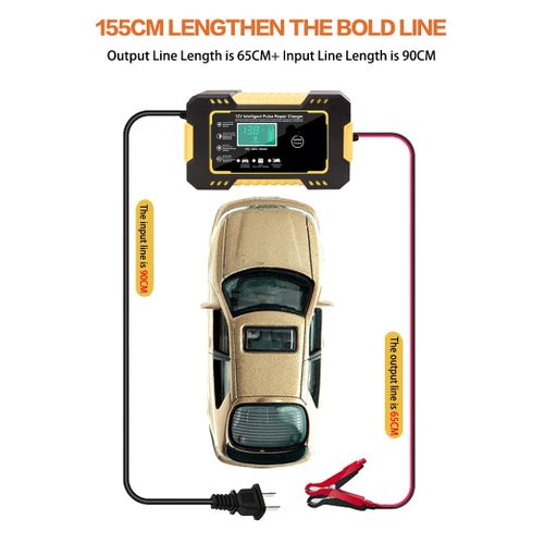 product_image_name-Generic-Chargeur de batterie avec affichage LCD à réparation pour batterie de moto et de voiture 6A / 12V-6