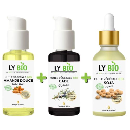product_image_name-LY BIO-PACK HUILE AMANDE DOUCE 50ml - POMPE + HUILE CADE 50ML - POMPE + HUILE SOJA 50ML - PIPETTE-1