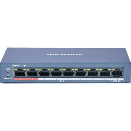 Hikvision Switch PoE 8 Ports 10/100M PoE DS-3E0109P-E /M (B)